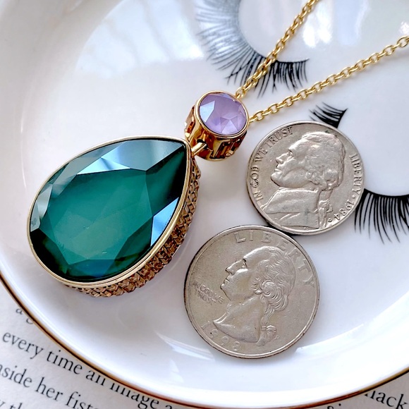 Swarovski “Orbita” Reversible Drop Cut, Multicolored Necklace - Picture 12 of 16